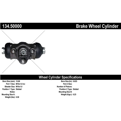 Rear Wheel Cylinder by CENTRIC PARTS - 134.50000 pa2