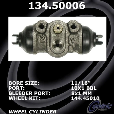 Cylindre de roue arrière par CENTRIC PARTS - 134.50006 pa1