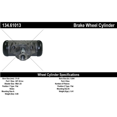 Rear Wheel Cylinder by CENTRIC PARTS - 134.61013 pa2