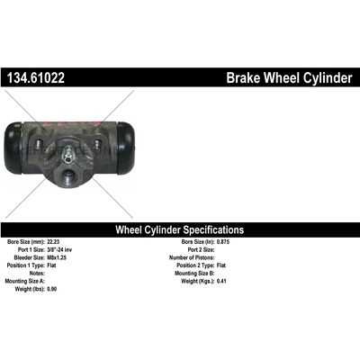 Rear Wheel Cylinder by CENTRIC PARTS - 134.61022 pa1