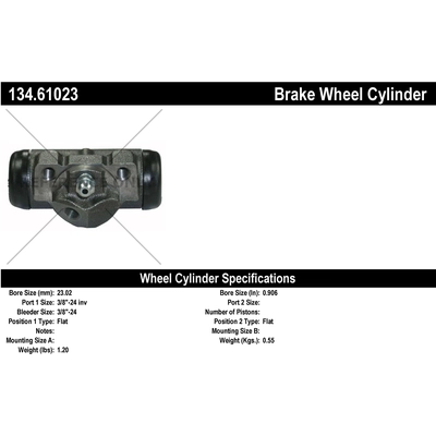 Rear Wheel Cylinder by CENTRIC PARTS - 134.61023 pa2