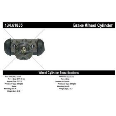 Rear Wheel Cylinder by CENTRIC PARTS - 134.61035 pa1
