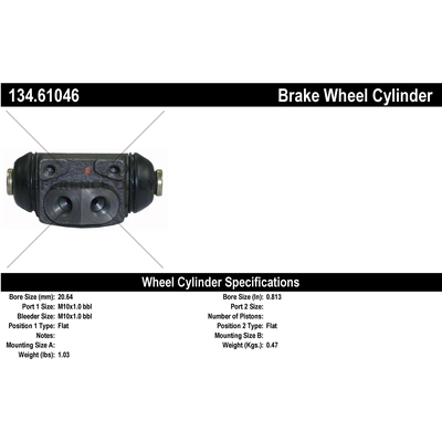 Rear Wheel Cylinder by CENTRIC PARTS - 134.61046 pa1