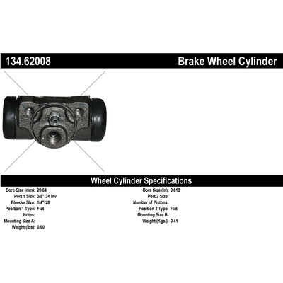 Rear Wheel Cylinder by CENTRIC PARTS - 134.62008 pa1