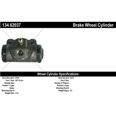 Rear Wheel Cylinder by CENTRIC PARTS - 134.62037 pa2
