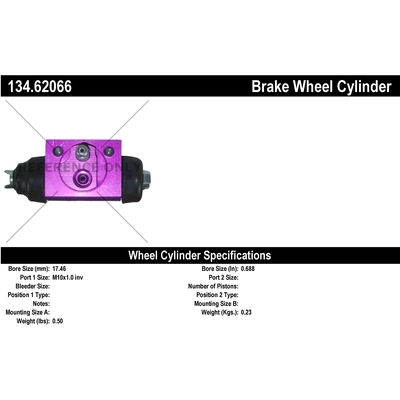 Rear Wheel Cylinder by CENTRIC PARTS - 134.62066 pa2