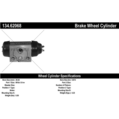 Rear Wheel Cylinder by CENTRIC PARTS - 134.62068 pa1