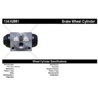 Rear Wheel Cylinder by CENTRIC PARTS - 134.62081 pa3