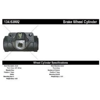 Rear Wheel Cylinder by CENTRIC PARTS - 134.63002 pa3