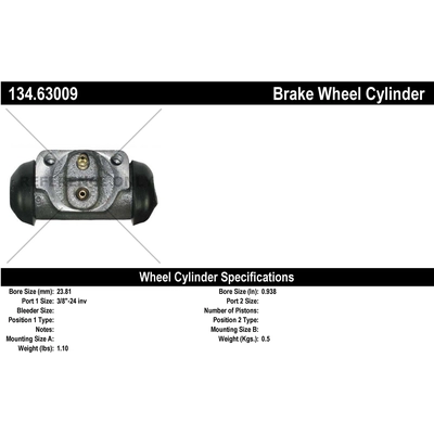 Rear Wheel Cylinder by CENTRIC PARTS - 134.63009 pa2