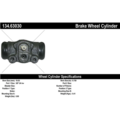 Rear Wheel Cylinder by CENTRIC PARTS - 134.63030 pa2