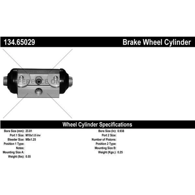 Cylindre de roue arrière by CENTRIC PARTS - 134.65029 pa5