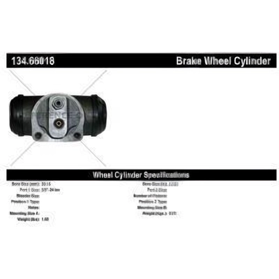 Rear Wheel Cylinder by CENTRIC PARTS - 134.66018 pa3