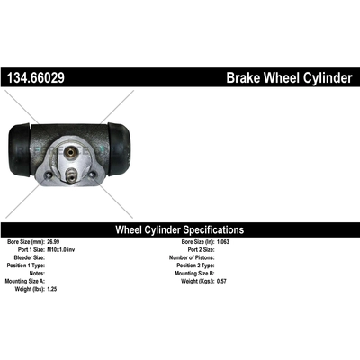 Rear Wheel Cylinder by CENTRIC PARTS - 134.66029 pa2