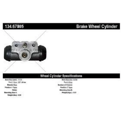 Rear Wheel Cylinder by CENTRIC PARTS - 134.67005 pa3