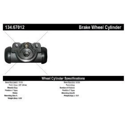 Rear Wheel Cylinder by CENTRIC PARTS - 134.67012 pa3