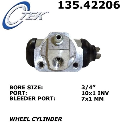 Rear Wheel Cylinder by CENTRIC PARTS - 135.42206 pa6