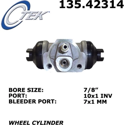Cylindre de roue arrière par CENTRIC PARTS - 135.42314 pa2