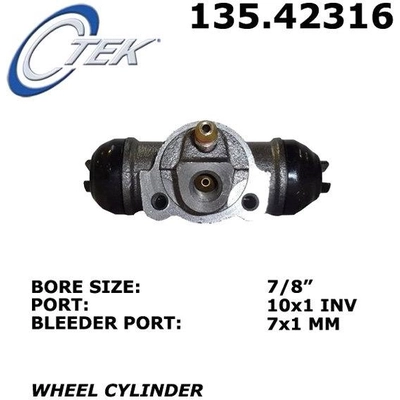 Rear Wheel Cylinder by CENTRIC PARTS - 135.42316 pa3