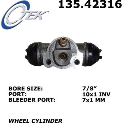 Cylindre de roue arrière par CENTRIC PARTS - 135.42316 pa5