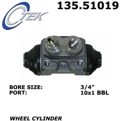 Rear Wheel Cylinder by CENTRIC PARTS - 135.51019 pa1
