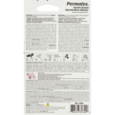 PERMATEX - 81840 - Rearview Mirror Adhesive pa4