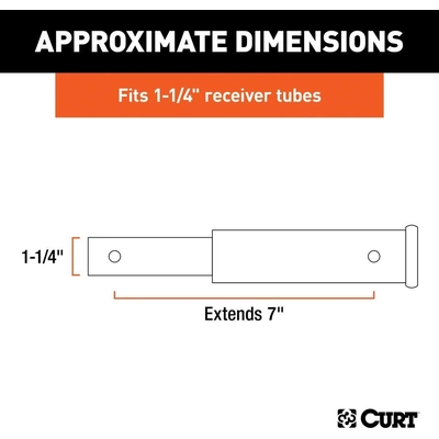 Receiver Extender by CURT MANUFACTURING - 45789 pa5