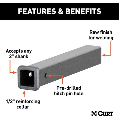 Receiver Tube by CURT MANUFACTURING - 49180 pa3