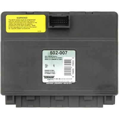 Remanufactured Electronic Control Unit by DORMAN (OE SOLUTIONS) - 502-007 pa3