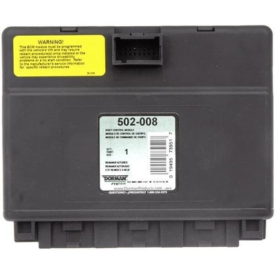 Remanufactured Electronic Control Unit by DORMAN (OE SOLUTIONS) - 502-008 pa3