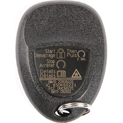 Remote Lock Control Or Fob by ACDELCO - 22936101 pa2
