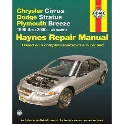 Manuel de réparation par HAYNES PUBLICATIONS - 25015 pa2