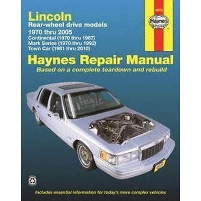 Repair Manual by HAYNES PUBLICATIONS - 59010 pa1