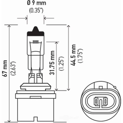 Replacement Bulb by HELLA - 880YL pa3