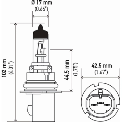 Replacement Bulb by HELLA - 9007-100/80W pa2