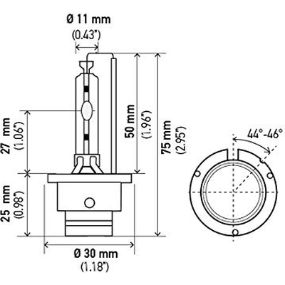 HELLA - D2S5000K - Replacement Bulb pa11