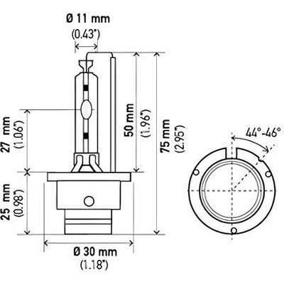 Ampoule de remplacement by HELLA - D2S5000K pa8