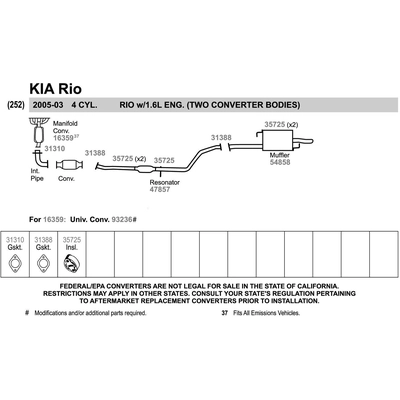 Resonator And Pipe Assembly by WALKER USA - 47857 pa2