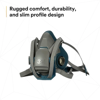 3M - 6501QL - Rugged Comfort Quick Latch Half Facepiece Reusable Respirator pa5