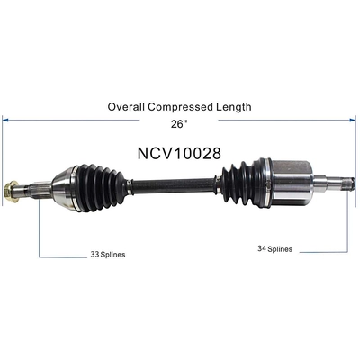 Right New CV Complete Assembly by GSP NORTH AMERICA - NCV10028 pa2