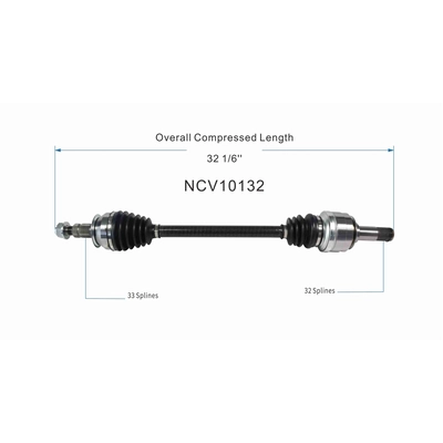 GSP NORTH AMERICA - NCV10132 - CV Axle Assembly - Rear Right pa2