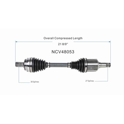 Assemblage de Demi-arbre CV droit neuf by GSP NORTH AMERICA - NCV48053 pa2