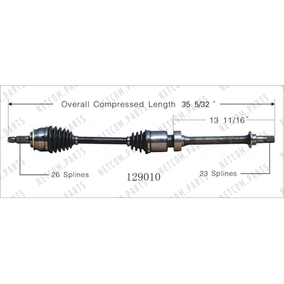 Right New CV Complete Assembly by WORLDPARTS - 129010 pa1