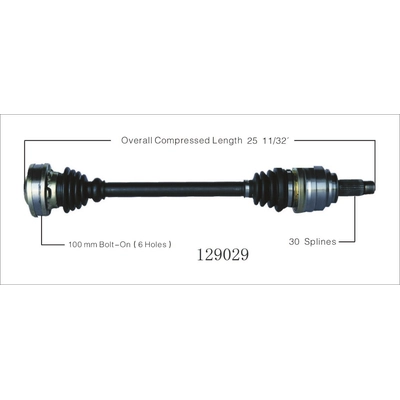 Right New CV Complete Assembly by WORLDPARTS - 129029 pa1