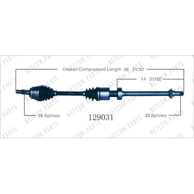 Right New CV Complete Assembly by WORLDPARTS - 129031 pa1