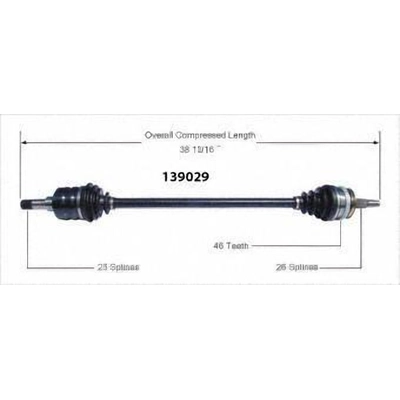 Right New CV Complete Assembly by WORLDPARTS - 139029 pa2