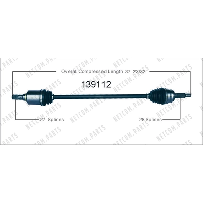 Right New CV Complete Assembly by WORLDPARTS - 139112 pa1