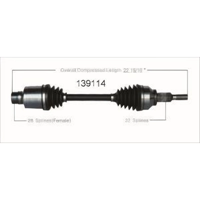 Right New CV Complete Assembly by WORLDPARTS - 139114 pa2