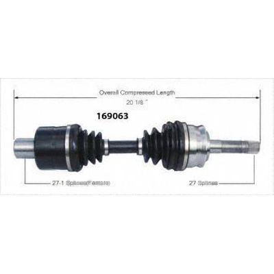 Right New CV Complete Assembly by WORLDPARTS - 169063 pa1