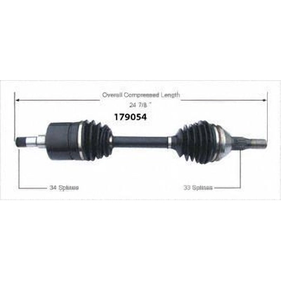 Right New CV Complete Assembly by WORLDPARTS - 179054 pa1